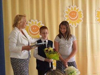 Kinder aus der Blindenschule