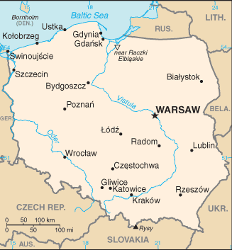 Landkarte-Polen